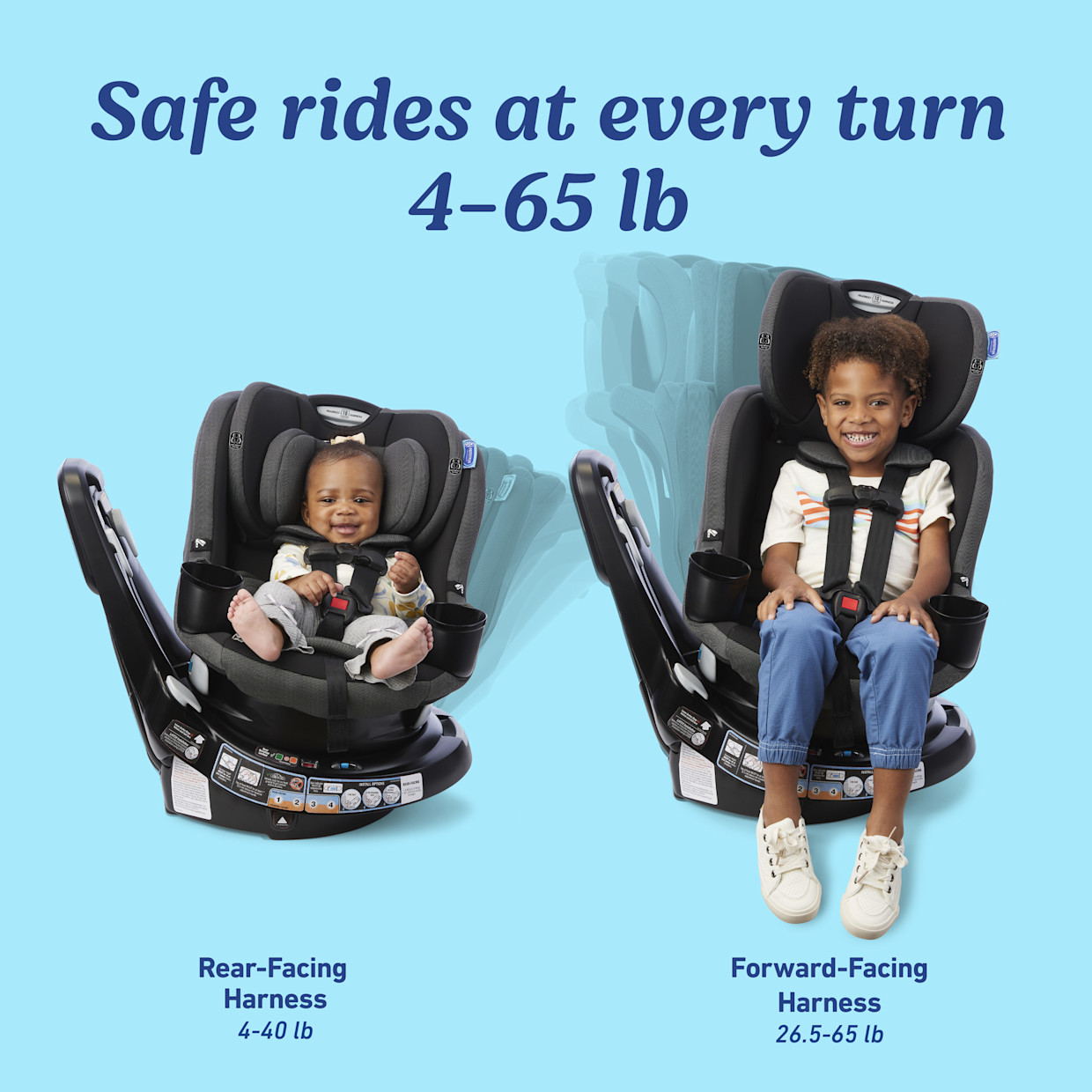 Graco EasyTurn 360 2-in-1 Rotating Convertible Car Seat - Solae.