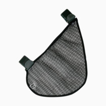 J.L. Childress Side Sling Cargo Net - Stroller Organizer Attachment for Storage, Mesh Bag for Baby Accessories, Universal Fit, Non-Slip and Adjustable Straps - Black