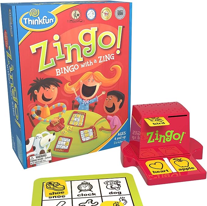 ThinkFun Zingo Bingo Game.
