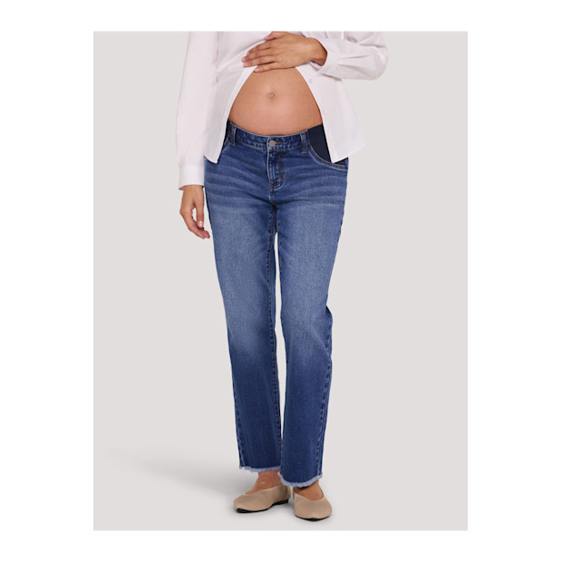 Motherhood Maternity Under the Belly Slim Straight Leg Jeans.