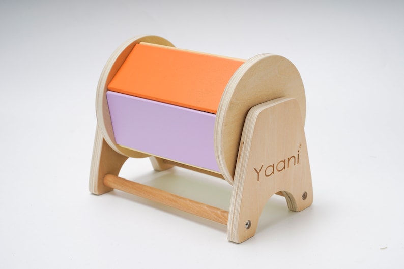 Yaani LLC Montessori Spinning Rainbow Drum.
