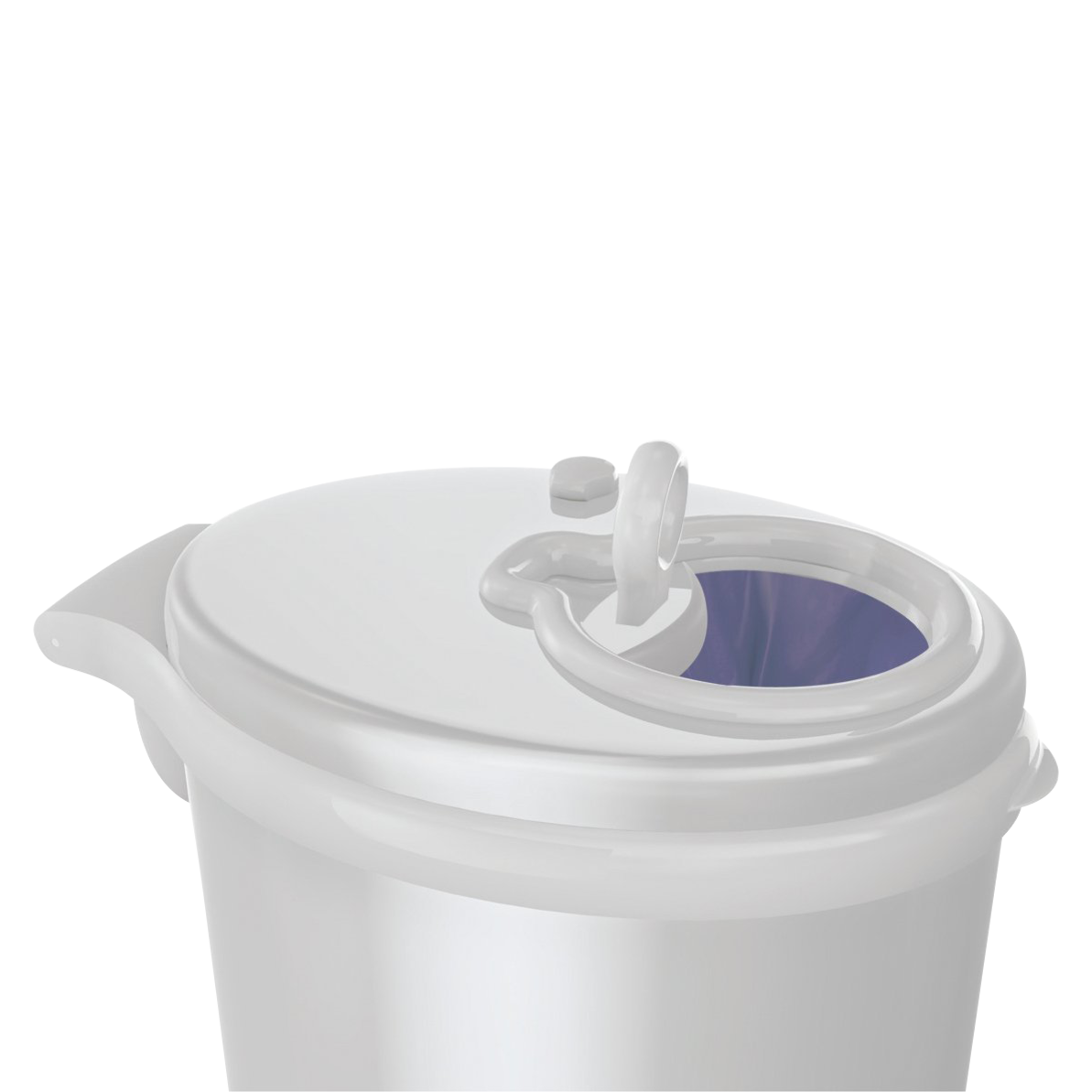 Ubbi Steel Diaper Pail - White - White.