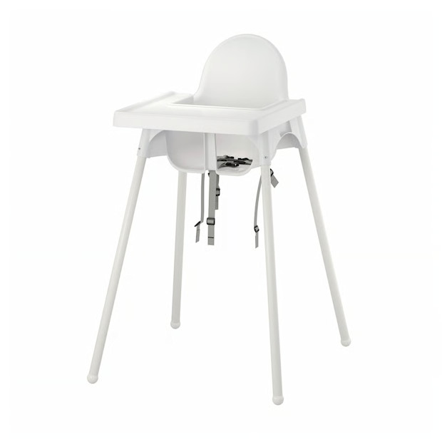 IKEA ANTILOP High chair with tray.
