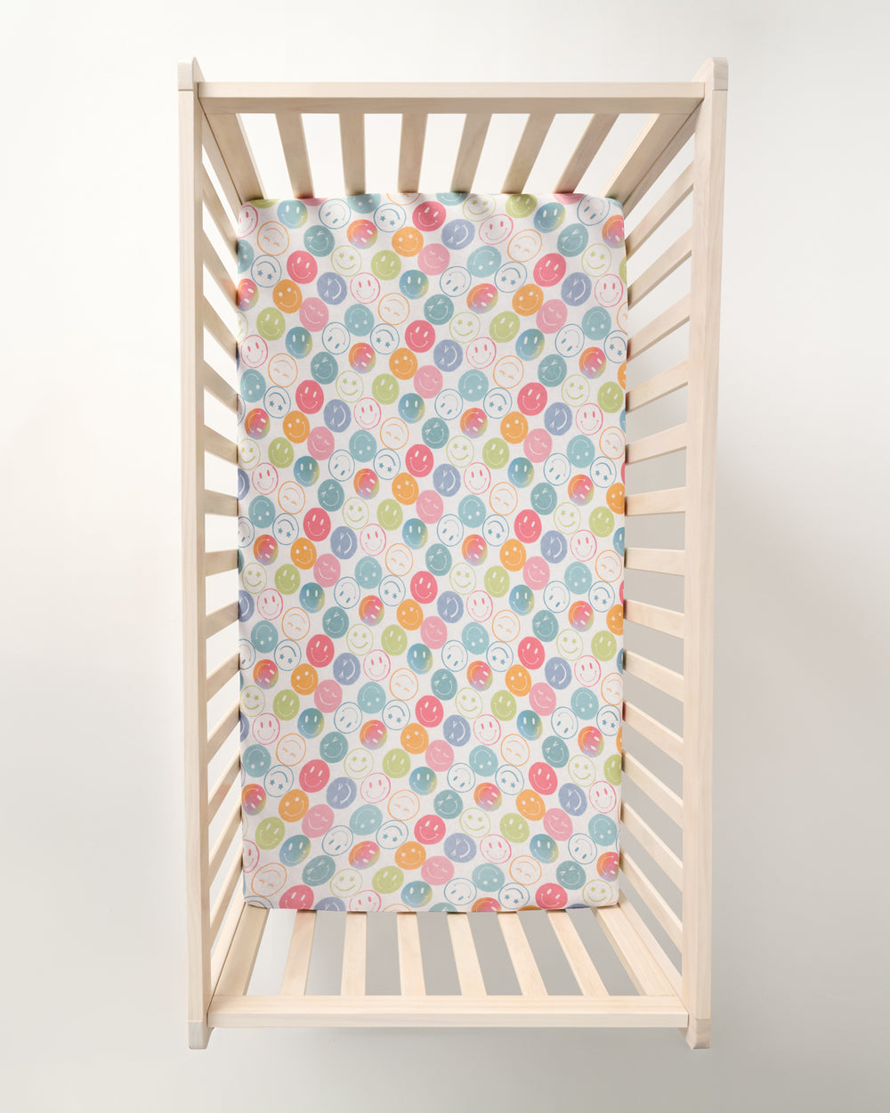 Little Sleepies Positive Vibes Fitted Crib Sheet.