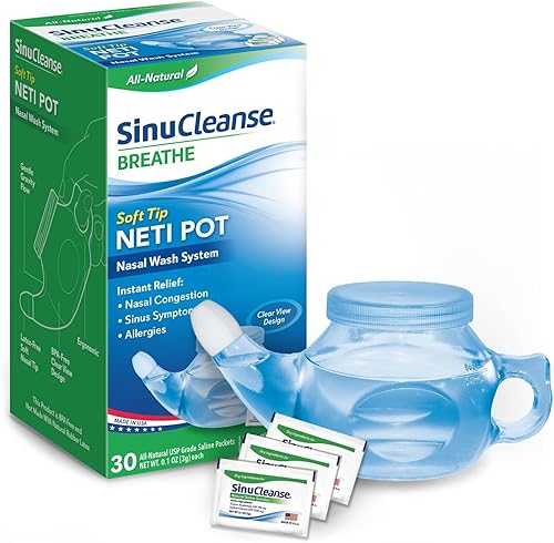 SinuCleanse  Soft Tip Neti Pot Nasal Wash System.
