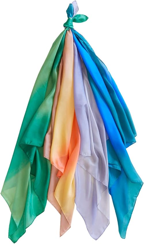 Sarah's Silks Earth Playsilks, Set of 4.