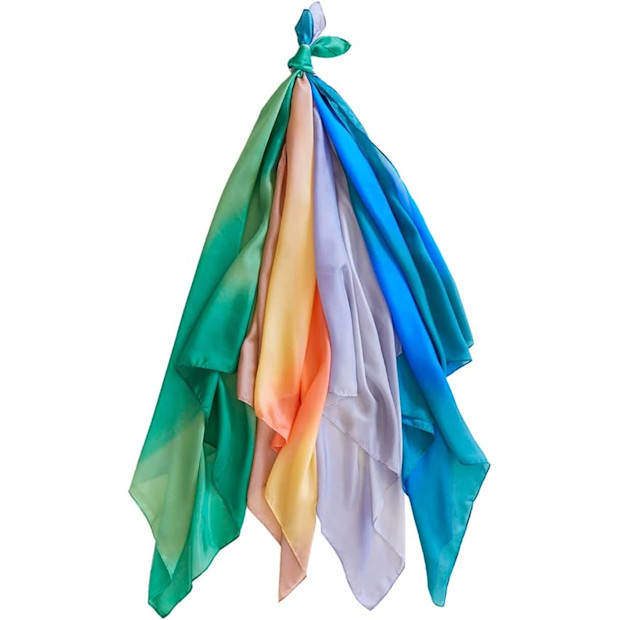 Sarah's Silks Earth Playsilks, Set of 4.