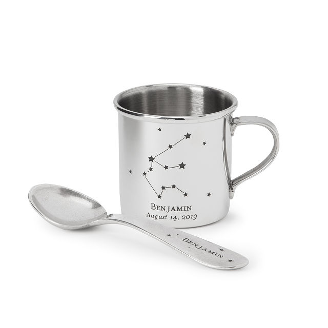 Uncommon Goods Personalized Constellation Spoon and Cup.