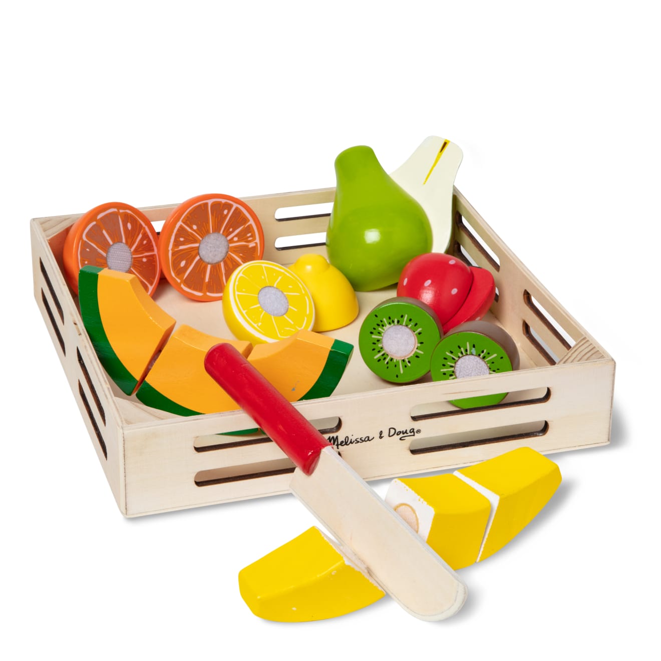 Cutting Fruit Set - Wooden Play Food.