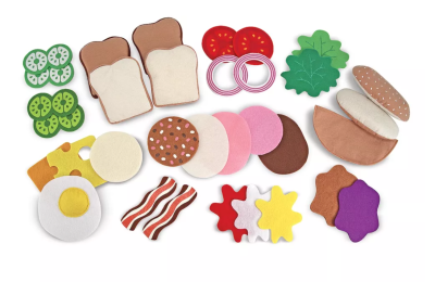 Melissa & Doug  Felt Food Sandwich Play Food Set.