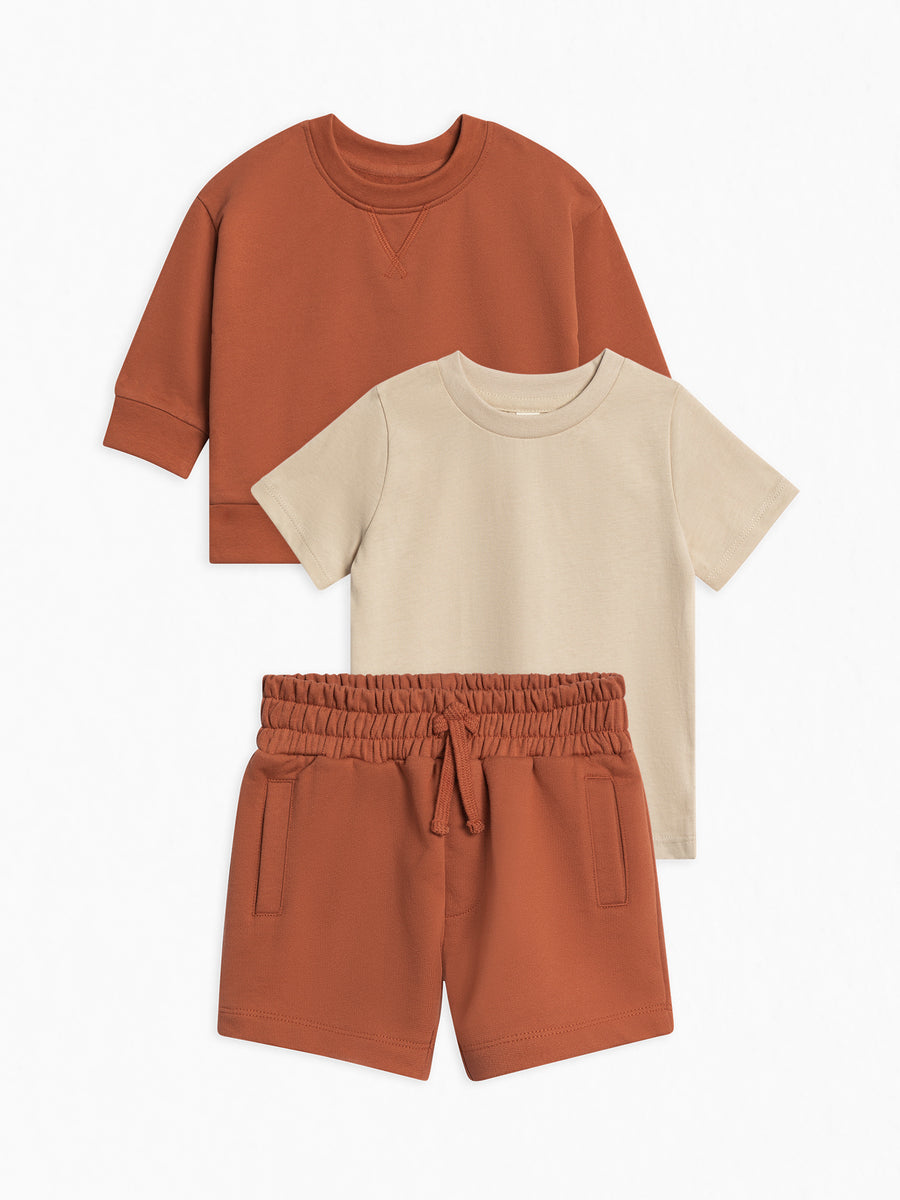 French Terry Summer Bundle, 3-Piece.