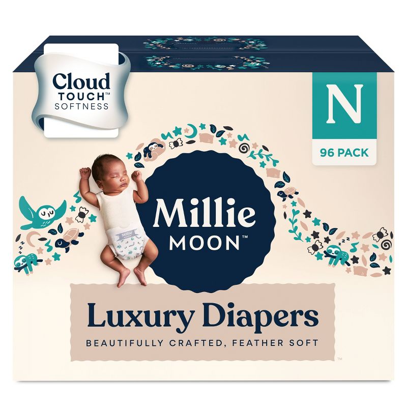Millie Moon Luxury Disposable Diapers.