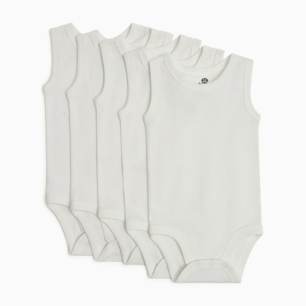 Small Story Organic Cotton Solid Tank Bodysuit (5 Pack).