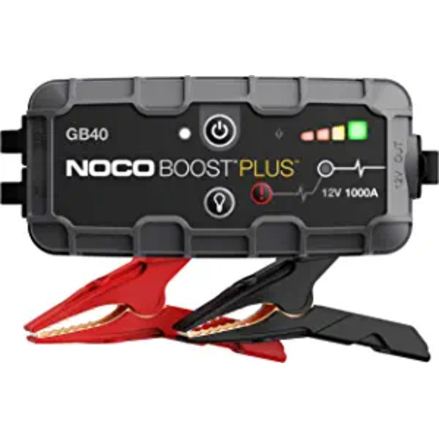 NOCO Boost Plus GB40 1000 Amp 12-Volt UltraSafe Lithium Jump Starter Box.