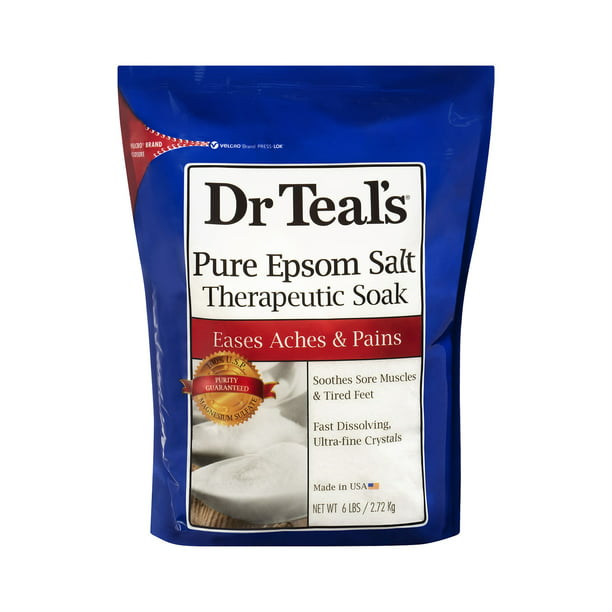Dr Teal's Pure Epsom Salt Soak.