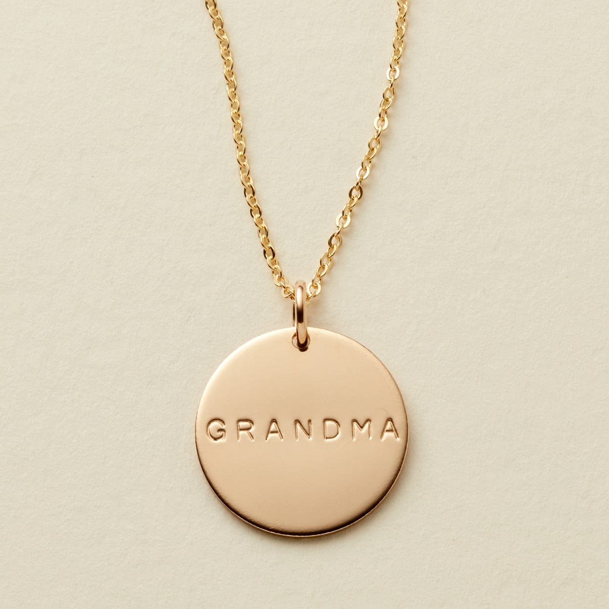 Grandma Disc Necklace.