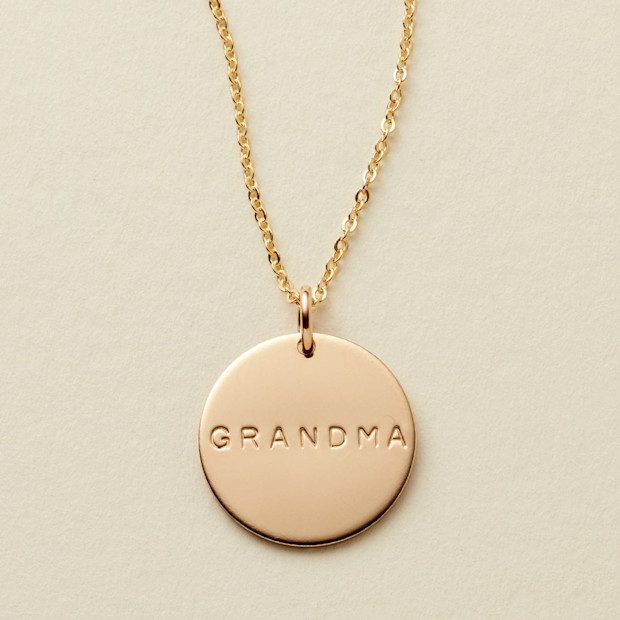 Grandma Disc Necklace.