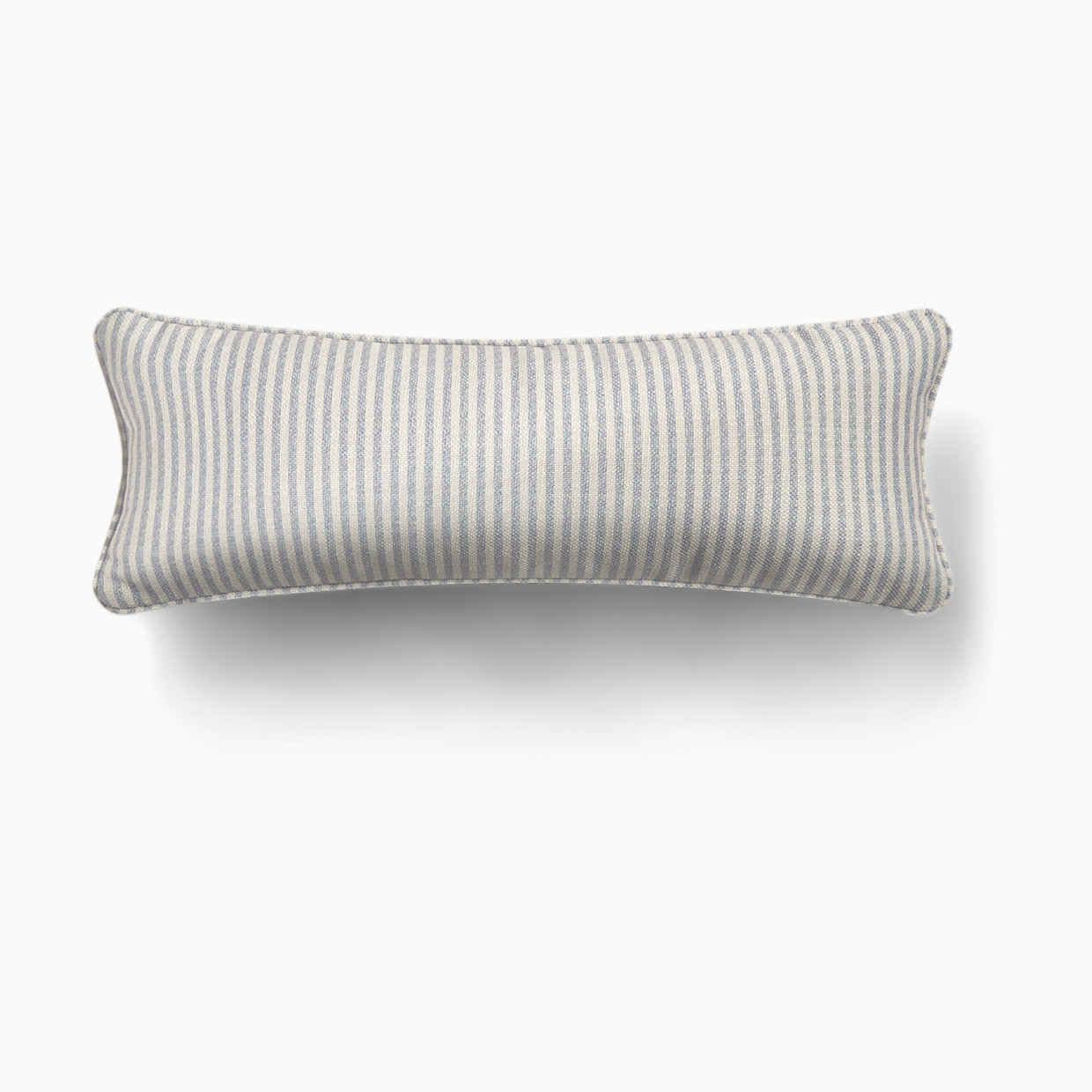 House of Noa Lumbar Pillow - Finley Ivory & Sky, Lumbar.