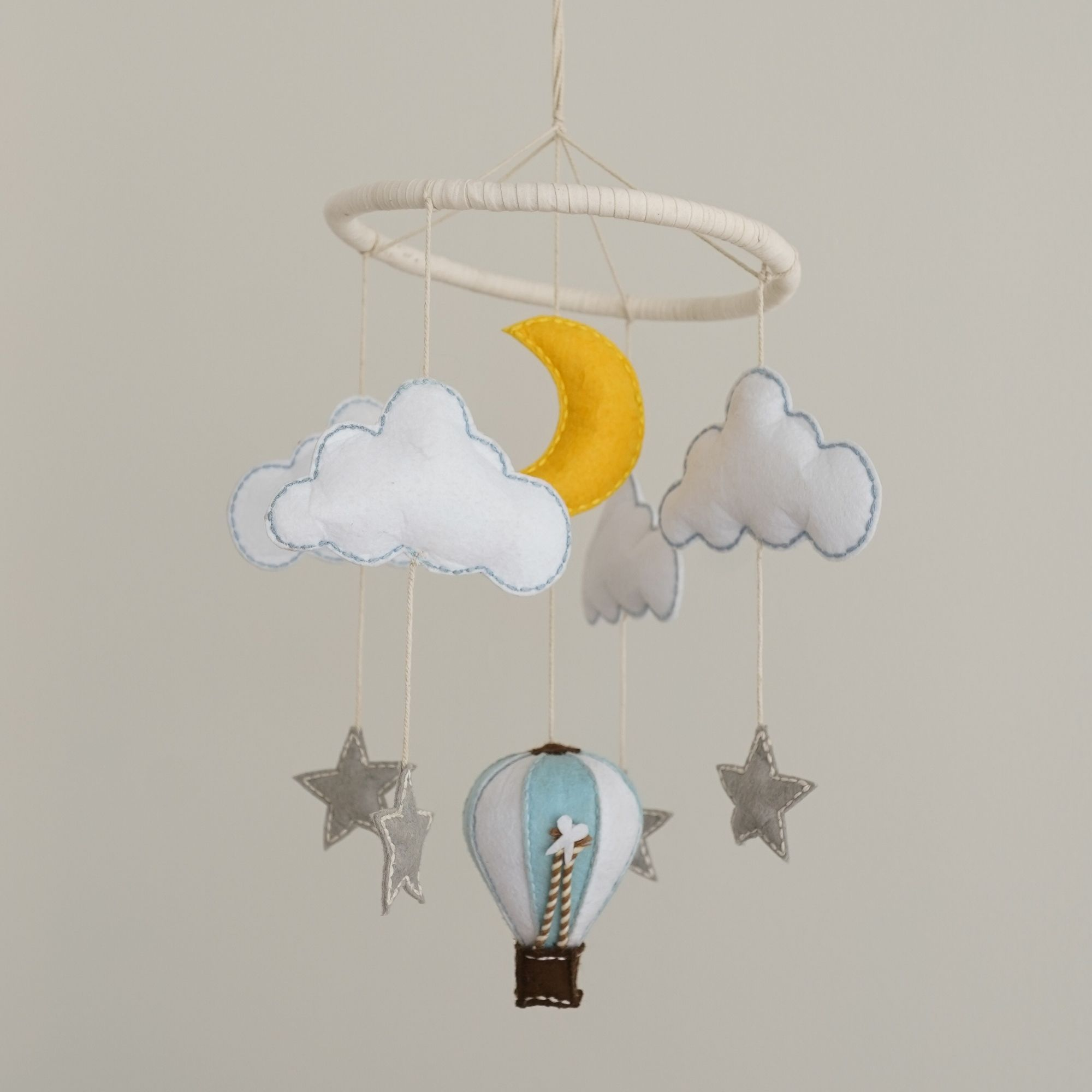 Crane Baby Skye Hot Air Balloon Ceiling Hanging.