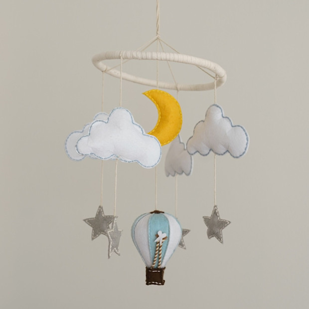 Crane Baby Skye Hot Air Balloon Ceiling Hanging.