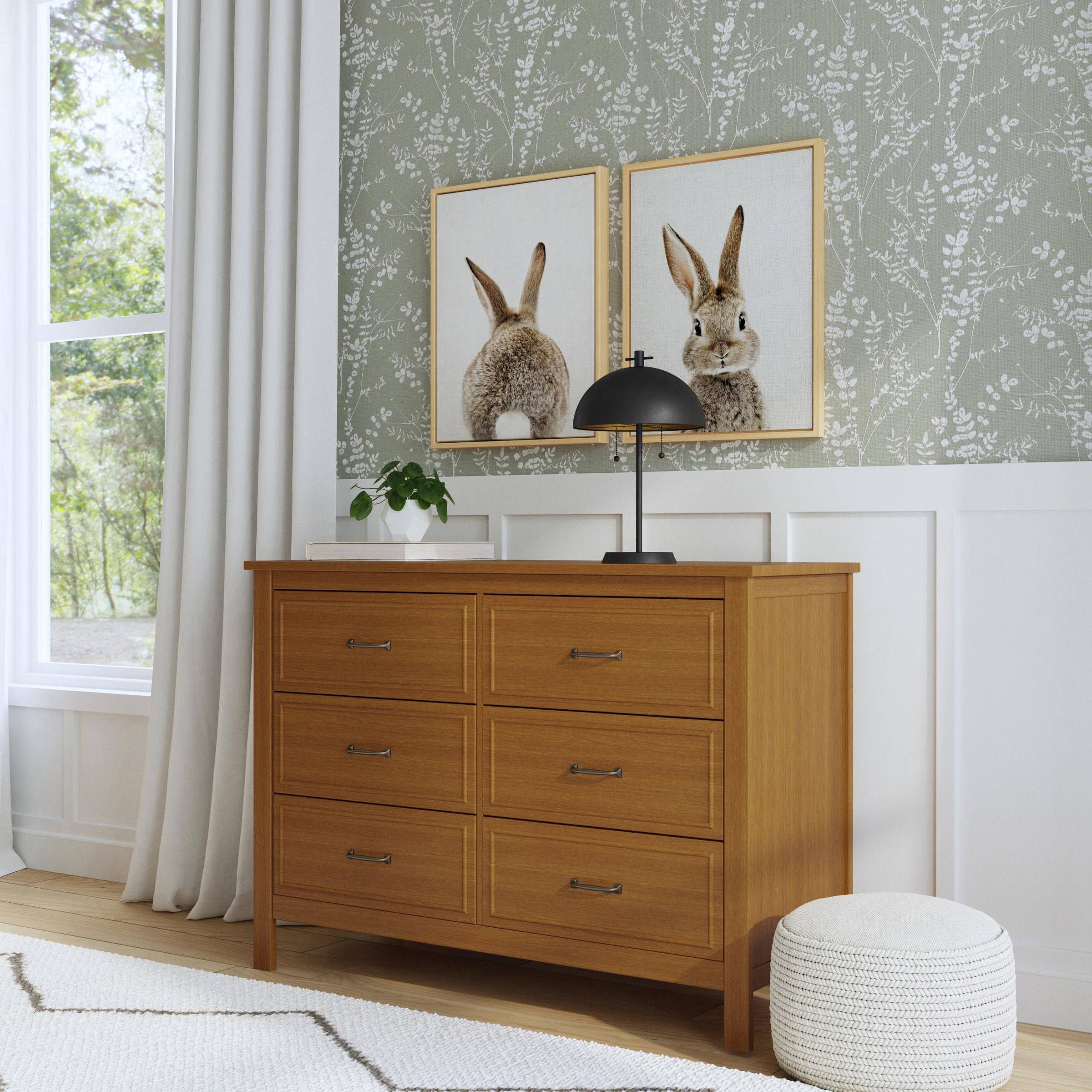 daVinci Charlie 6-Drawer Double Dresser - Chestnut.