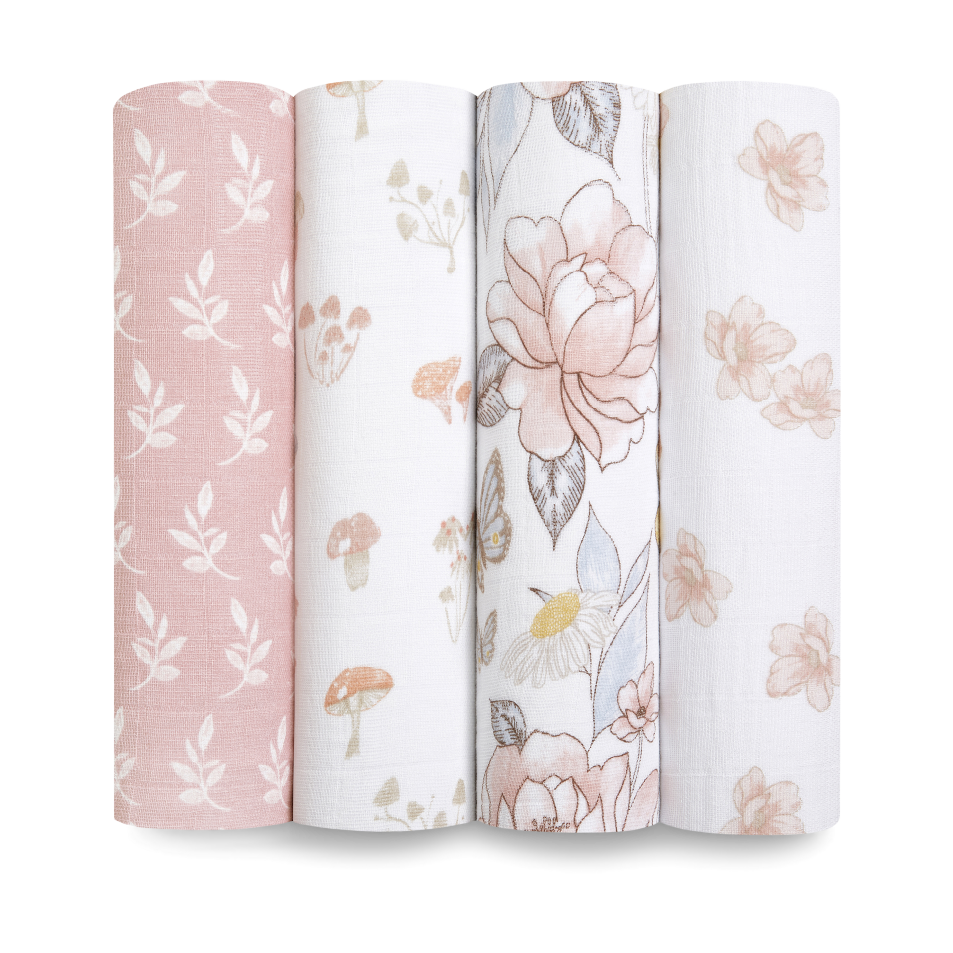 Cotton Muslin Swaddle 4-Pack.
