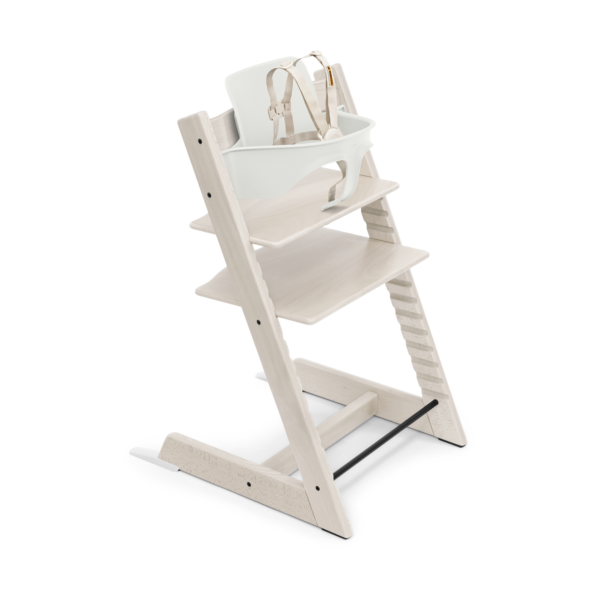 Stokke Tripp Trapp High Chair² + Tray Bundle - Whitewash/White.