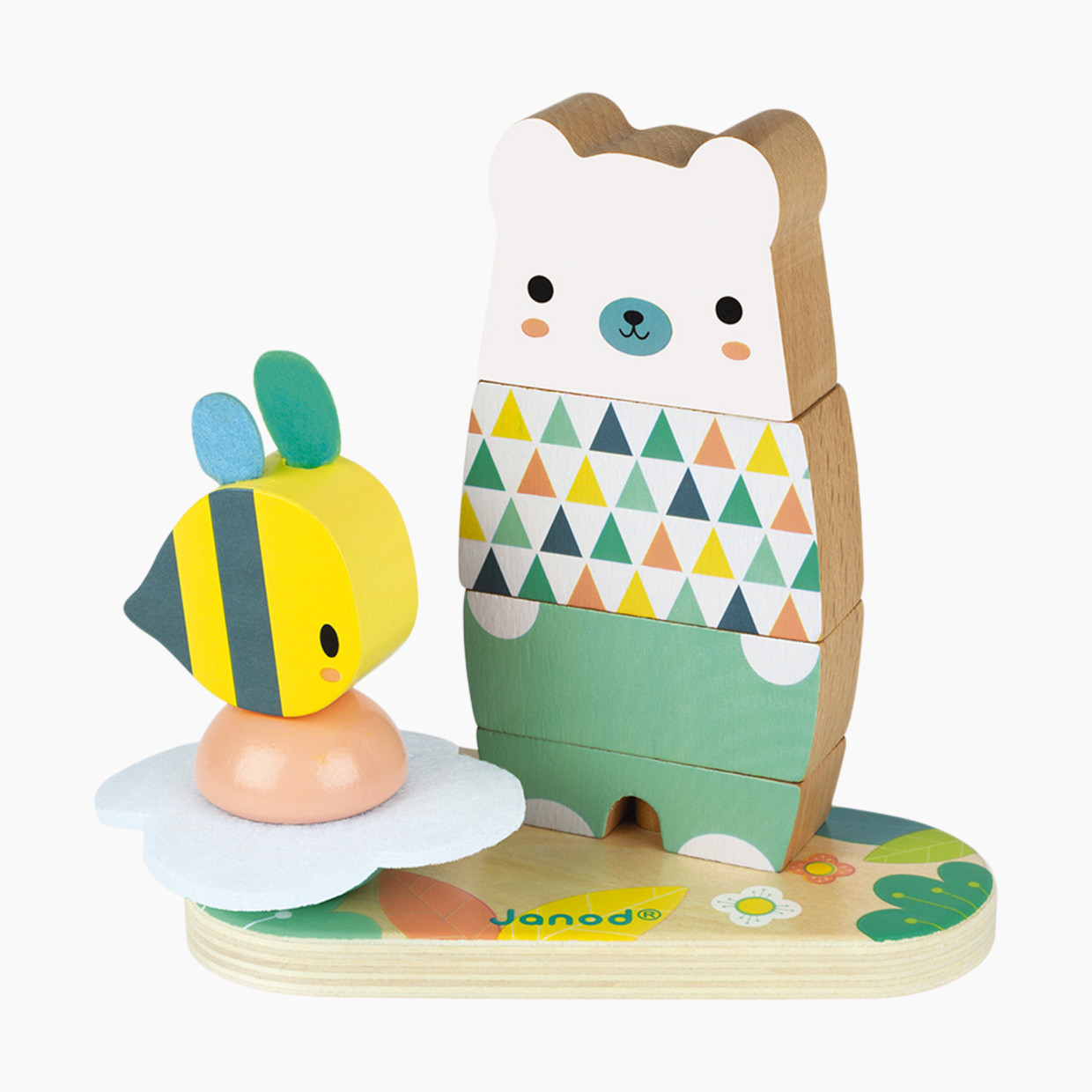 Janod Wooden Stackable Toy - Pure Bear.