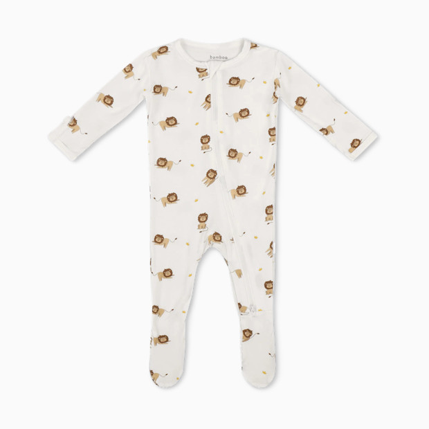 Bamboo Little Bamboo Footie - Lion, 0-3 M.