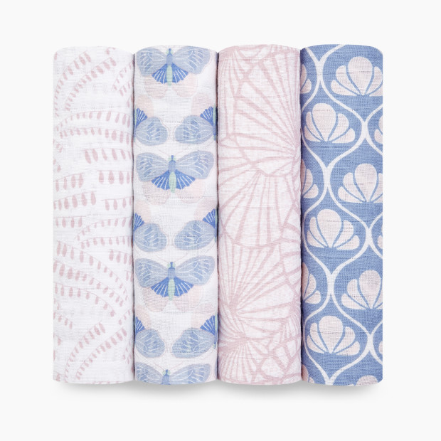 Aden + Anais Cotton Muslin Swaddle 4-Pack - Deco.