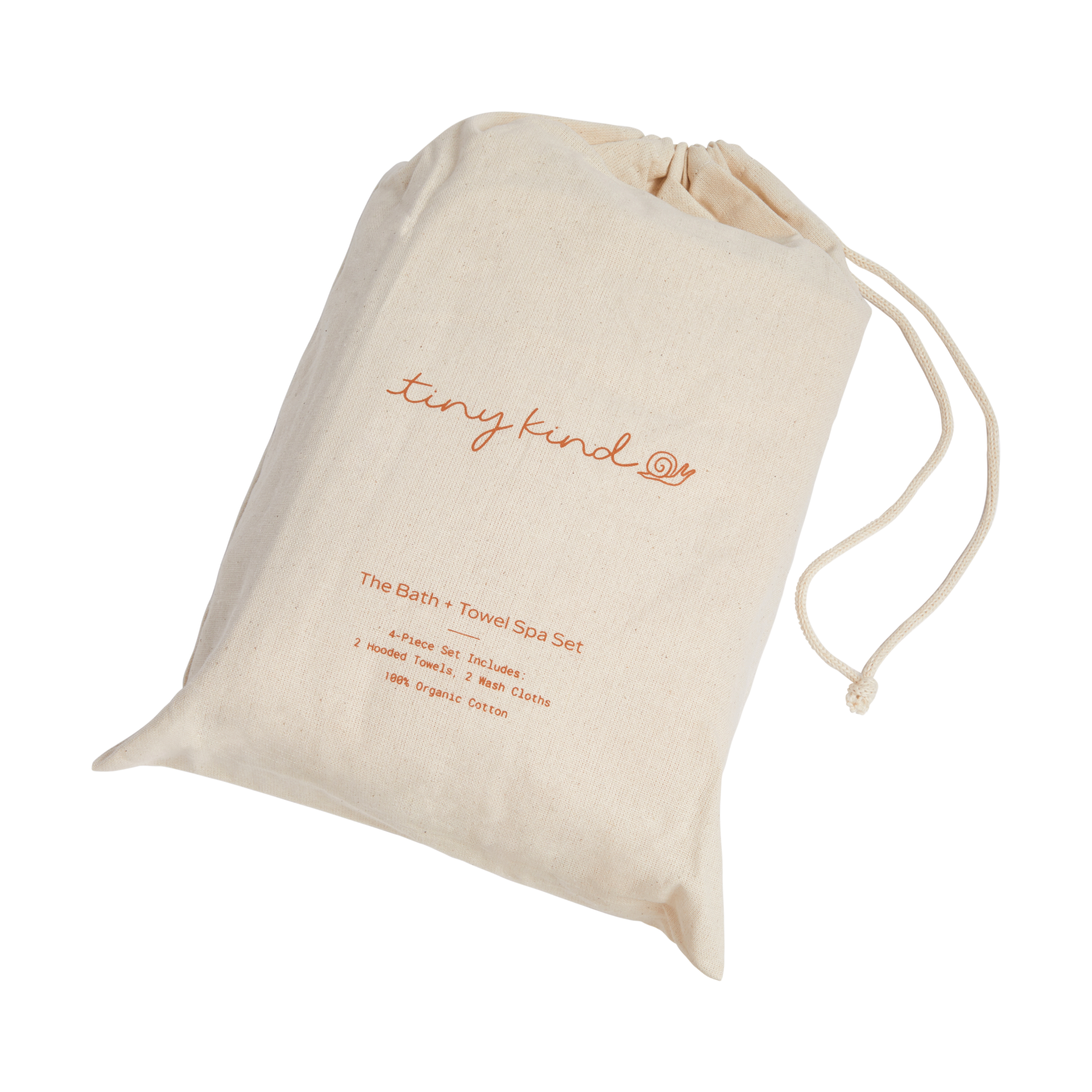 Tiny Kind Organic Bath and Towel Spa 4 Piece Set.