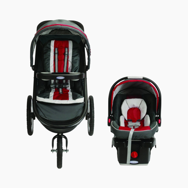 Graco FastAction Jogger Click Connect Travel System - Chili Red.