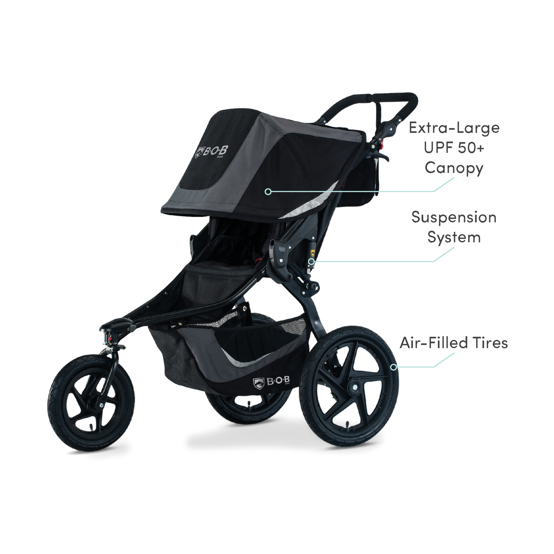 BOB Gear Revolution Flex 3.0 Single Jogging Stroller.