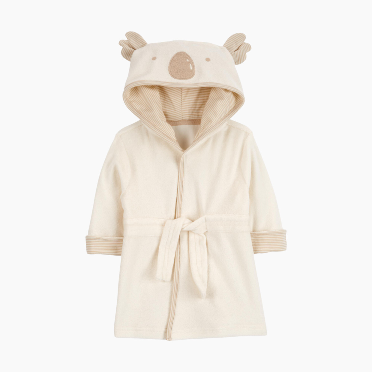 Carter's Hooded Terry Robe - Ivory, 0-9 M.