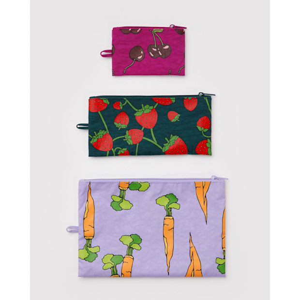 Baggu Flat Pouch Set.
