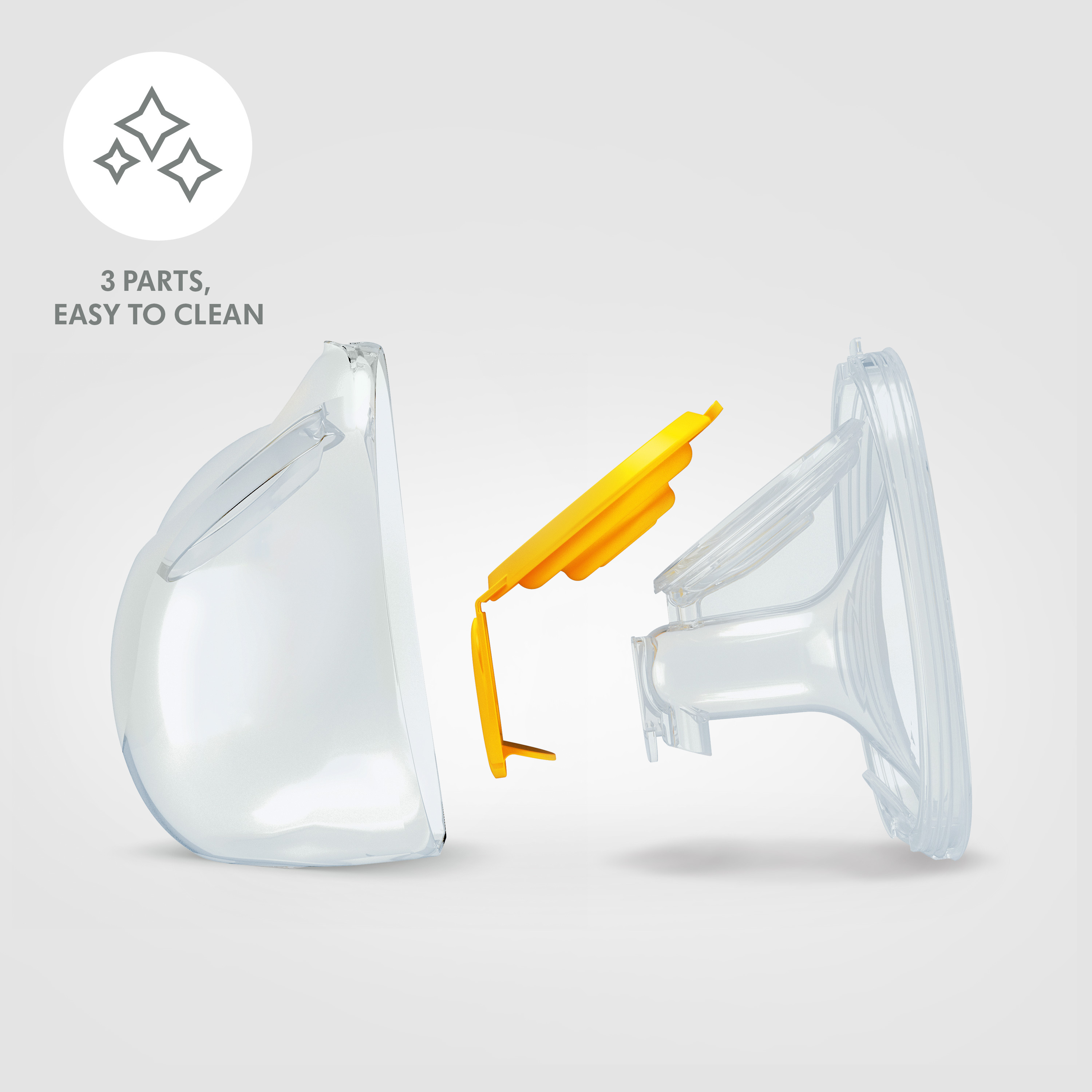 Medela Hands-Free Collection Cups, 21mm and 24mm Included.