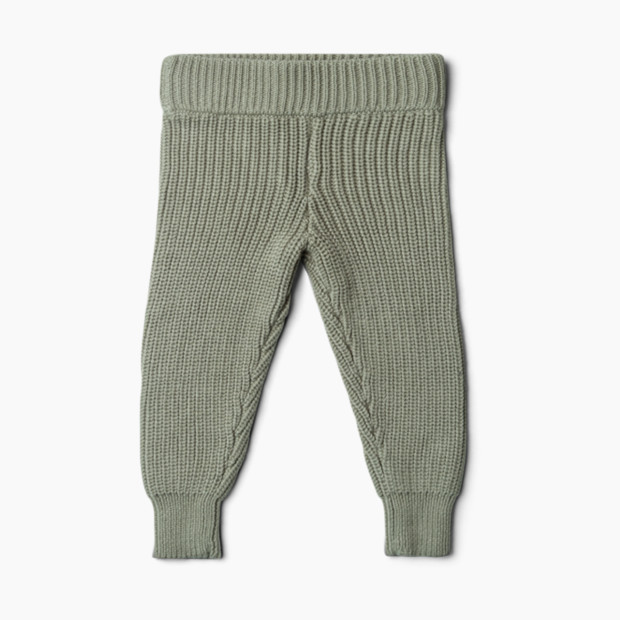 Goumi Kids Organic Cotton Knit Pant - Ash, 0-3 Months.