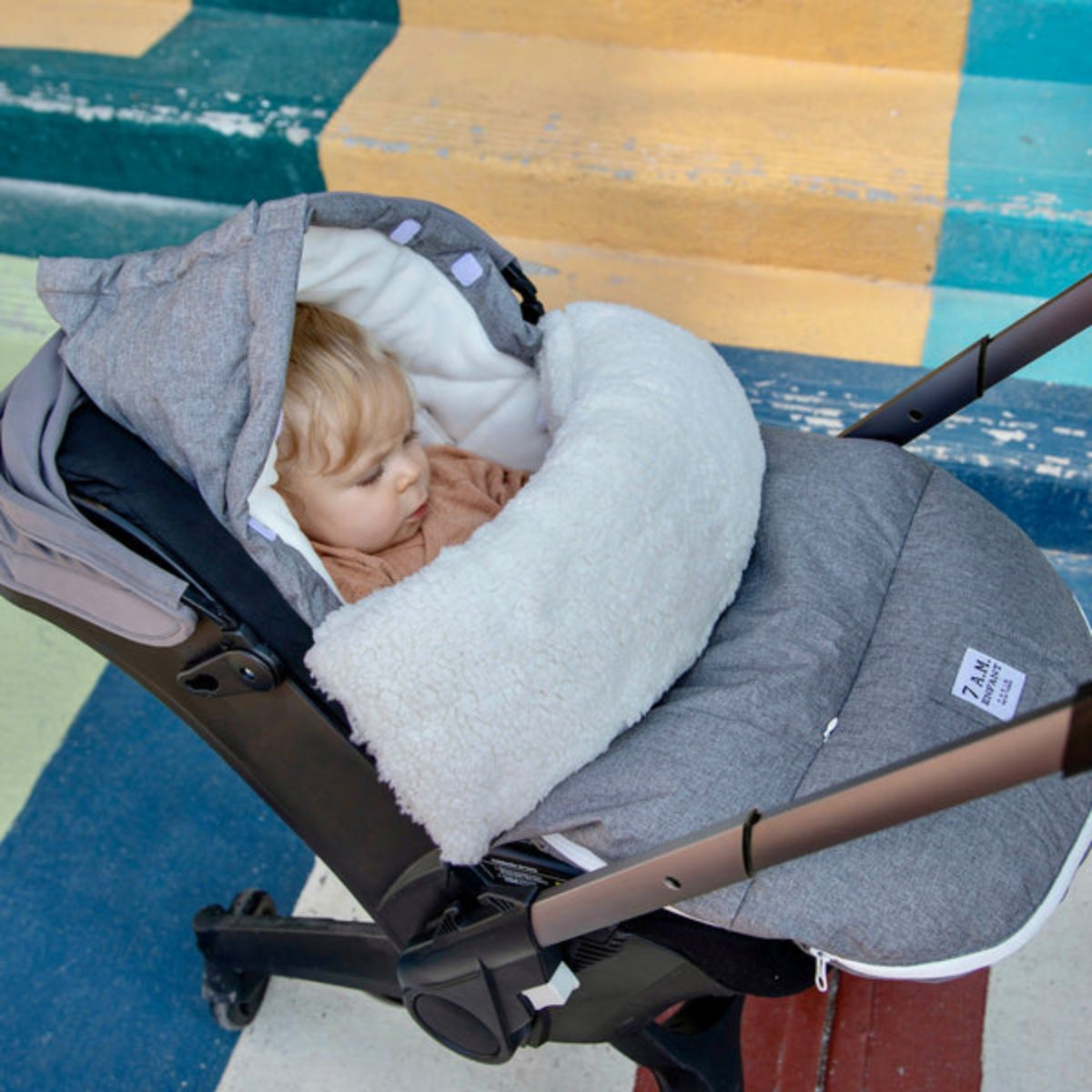 7AM Enfant LambPod - Heather Grey, 0-18 M.