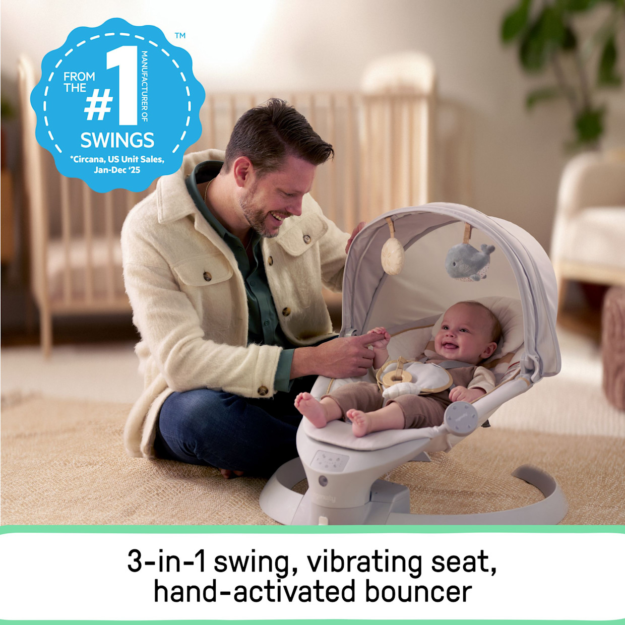 Baby Einstein Inlighten Bounce & Sway Swing.
