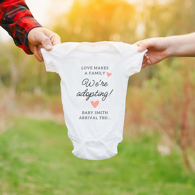 LesleyDeeDesigns Adoption Announcement Bodysuit.