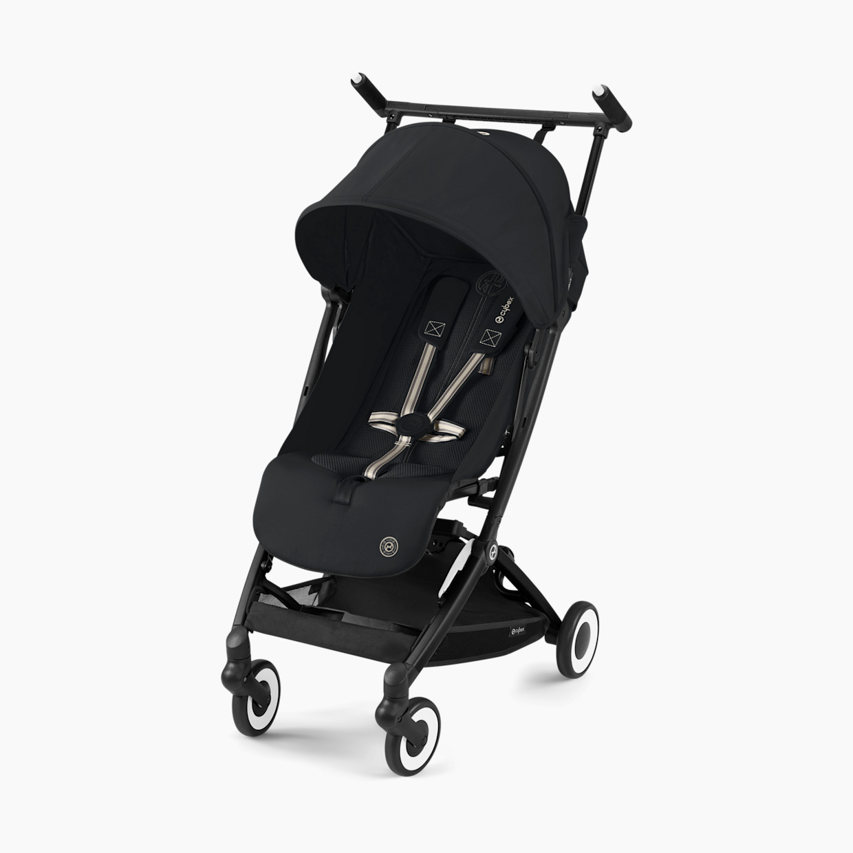 Cybex Libelle 2 Ultra-Compact Lightweight Travel Stroller - Magic Black.
