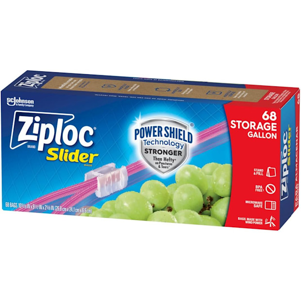 Ziploc Gallon Storage Bags.