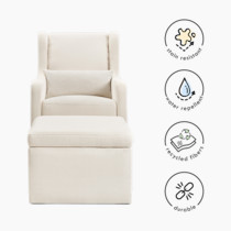 Carter's by davinci adrian hotsell swivel glider with storage ottoman