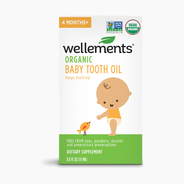 Wellements Organic Baby Tooth Oil.