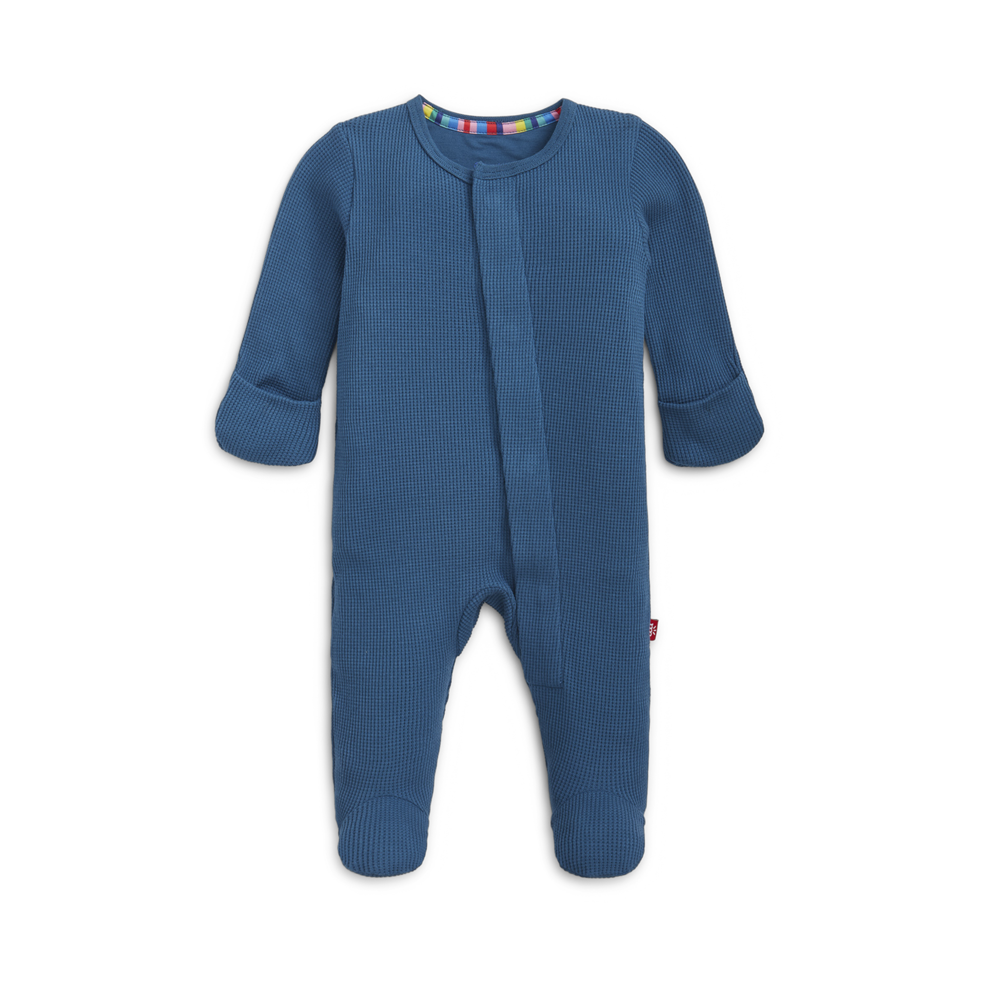 Magnetic Me Waffle Magnetic Footie - Dark Blue, 0-3 M.