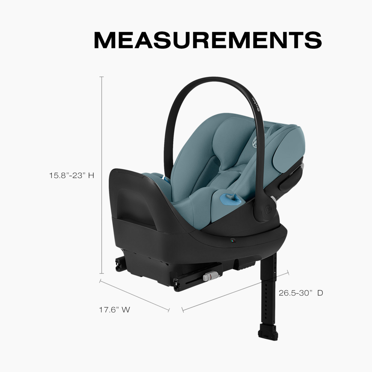 Cybex Cloud G Pro Comfort Extend Infant Car Seat - Stormy Blue.