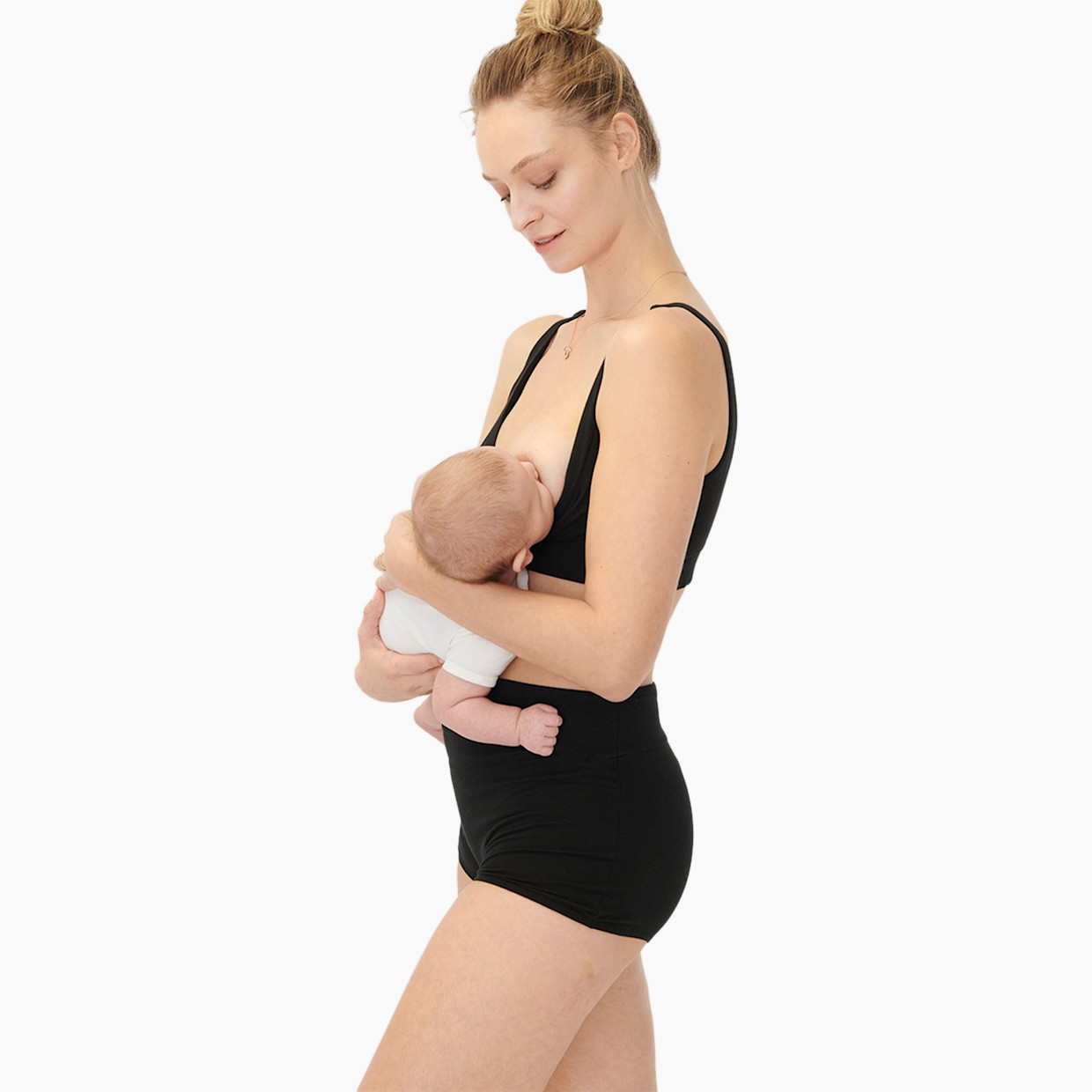 Hatch Collection The Dream Feed Nursing Friendly And Sleep Bralette - Black, S.