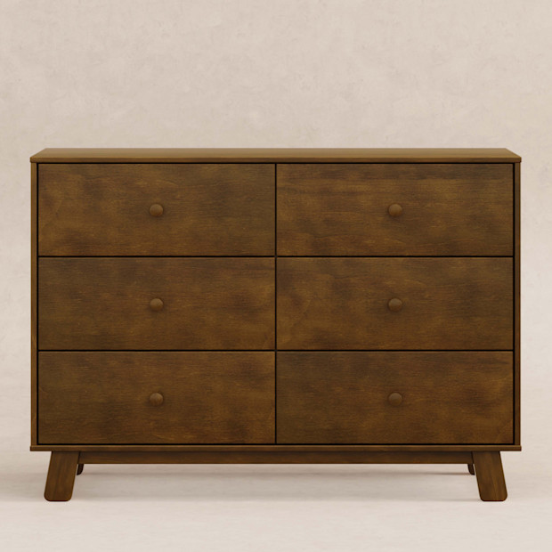 babyletto Hudson Modern 6-Drawer Assembled Double Dresser.