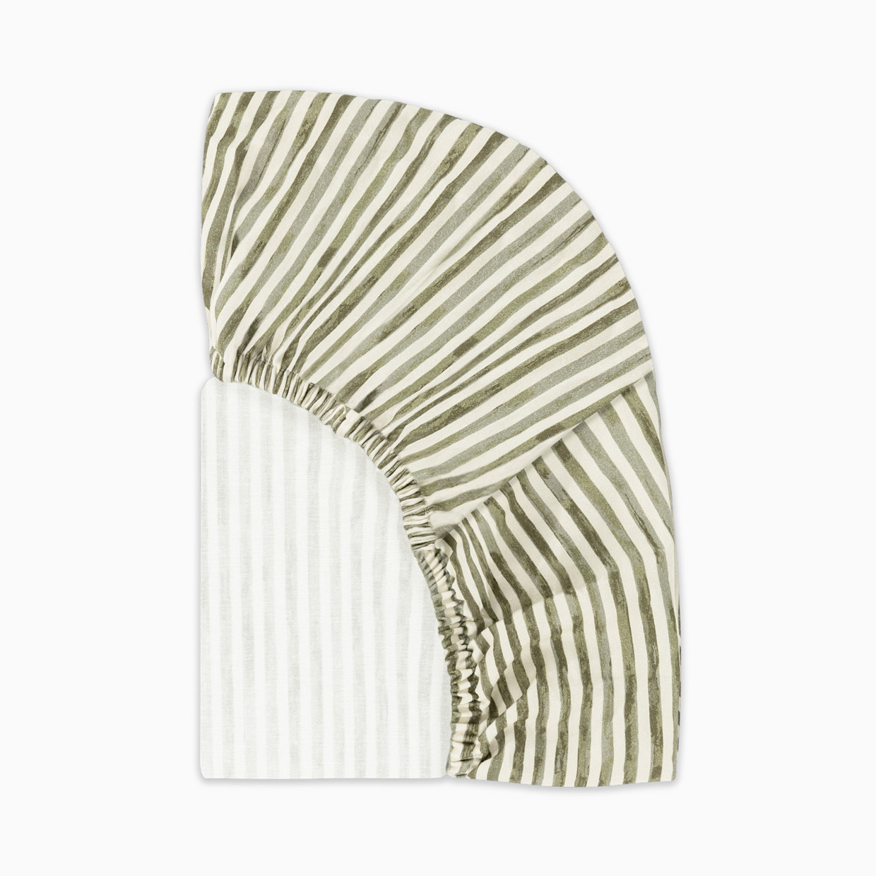 babyletto All-Stages Organic Brushed Cotton Bassinet Sheet - Juniper Stripe.