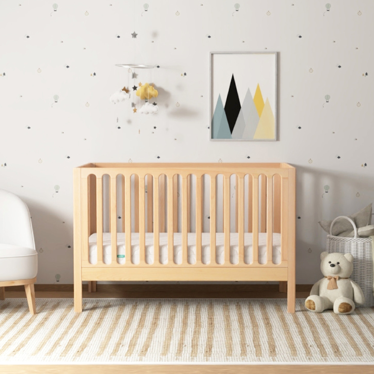 Newton Baby Galileo 3-in-1 Convertible Crib - Natural.